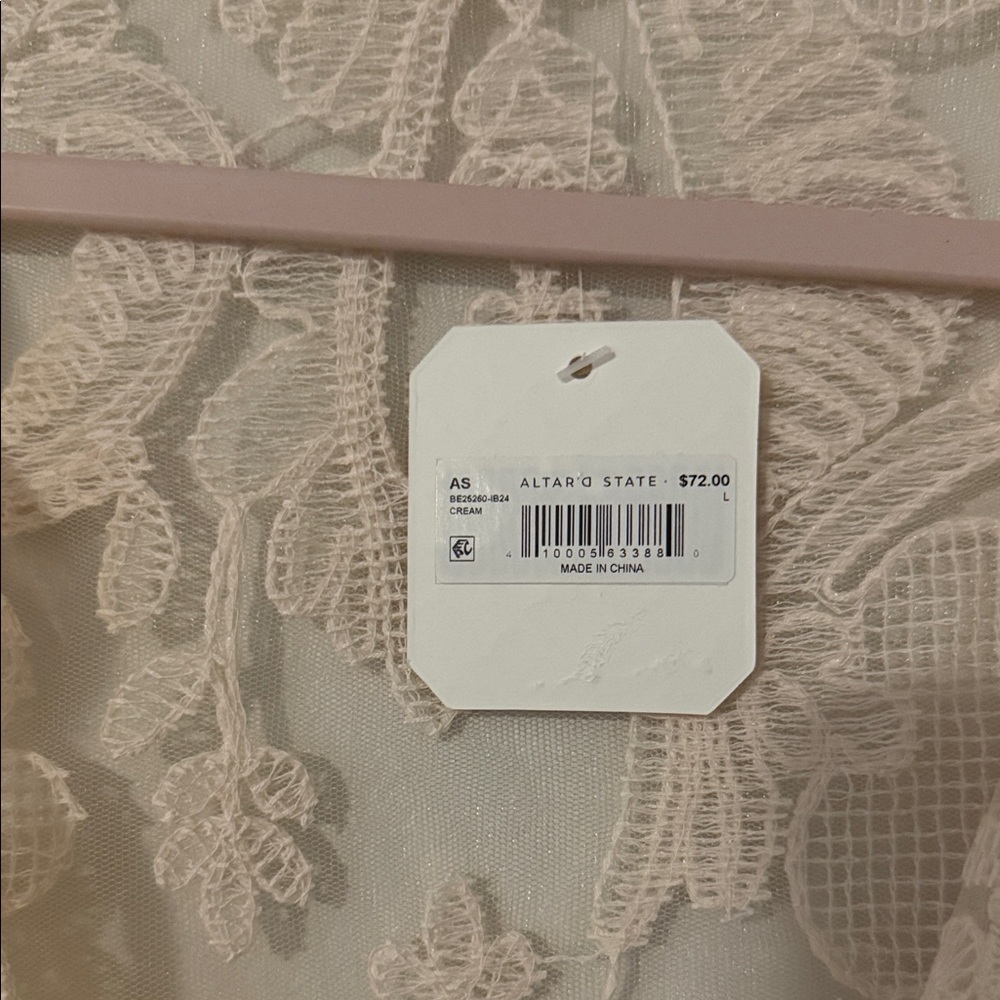 Altar'd State Cream Lace Blouse - Picture 2 of 2
